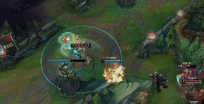 LPL：Tarzan赵信中路果断出击扫飞小火龙，配合队友完成击杀